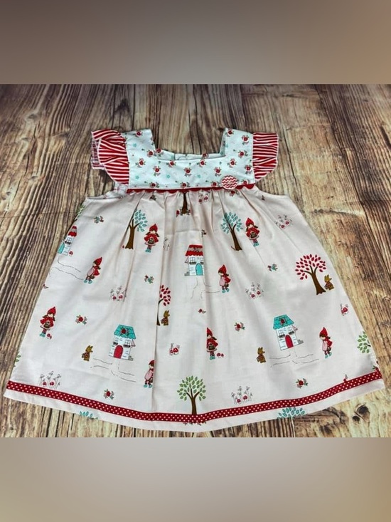 Daffodil Fields Designs Other - Daffodil Fields Designs Little Red Riding Hood Shabby Top